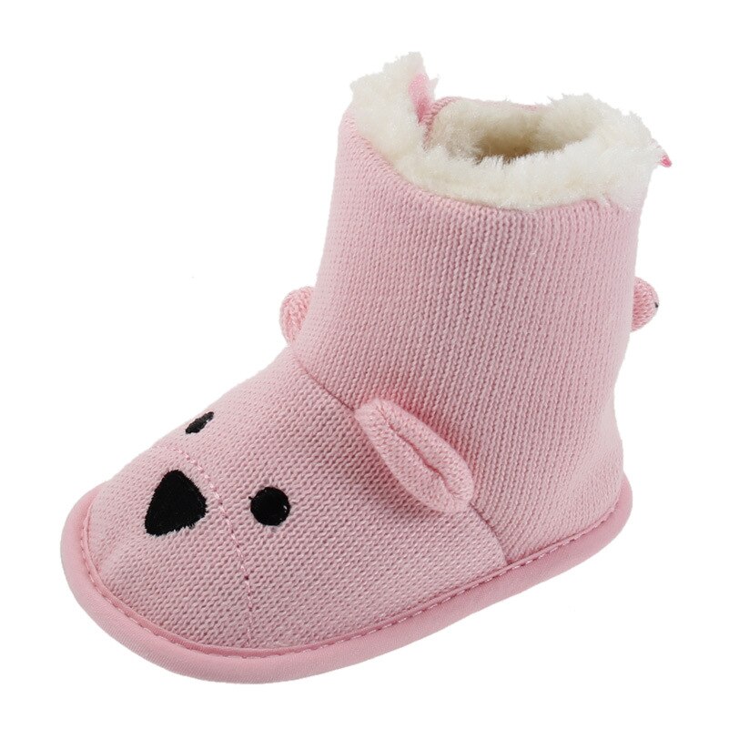Baby Stiefel Baby Schneeschuhe Weichen Boden Winter Warm Non-slip Schnee Stiefel für Babys: Rosa / 1