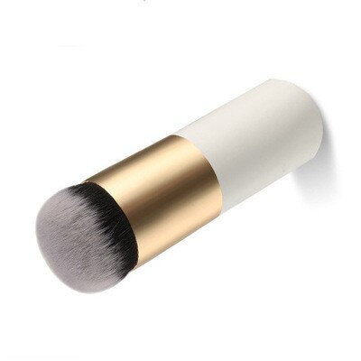 1pc grote mollige pier foundation kwasten, make-up kwasten, platte crème make-up kwasten, cosmetische make-up kwasten: Beige
