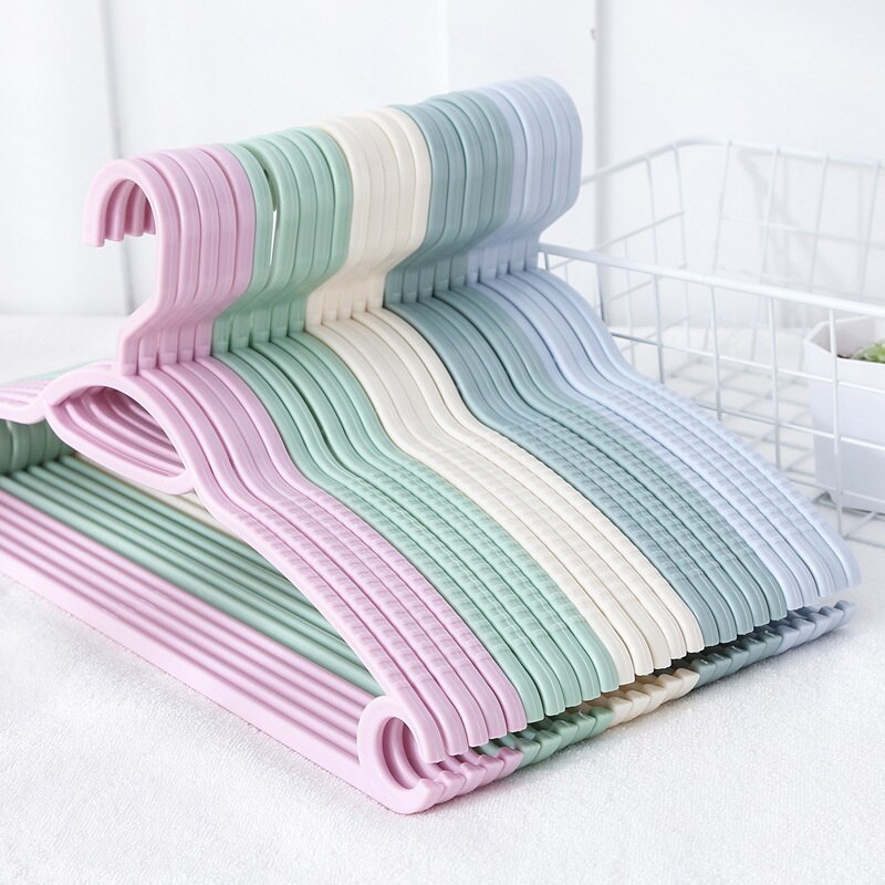 Non-slip Plastic Clothes Hanger Space Saving Coat Dress Hanger Laundry Storage Drying Hanger with Hook Towel Pant Hanger Rack