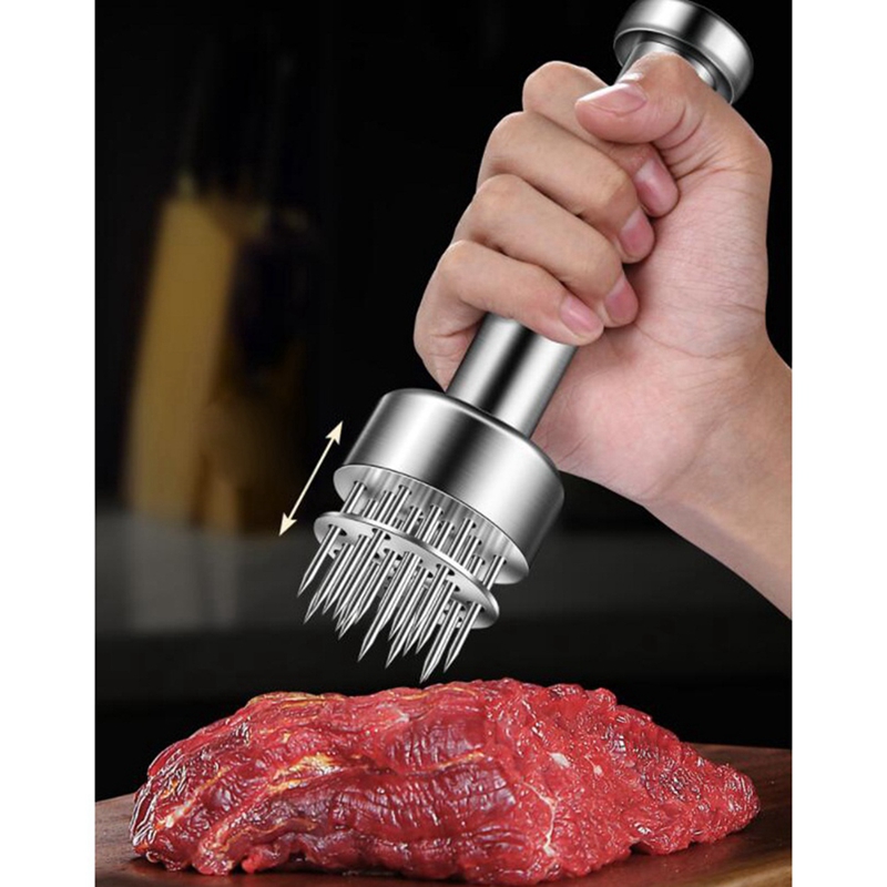 Kitchen Cooking Tools Meat Tenderizer Tool Pounder Gadgets Stainless Steel Steak Hammer Needle Household Pork Chop
