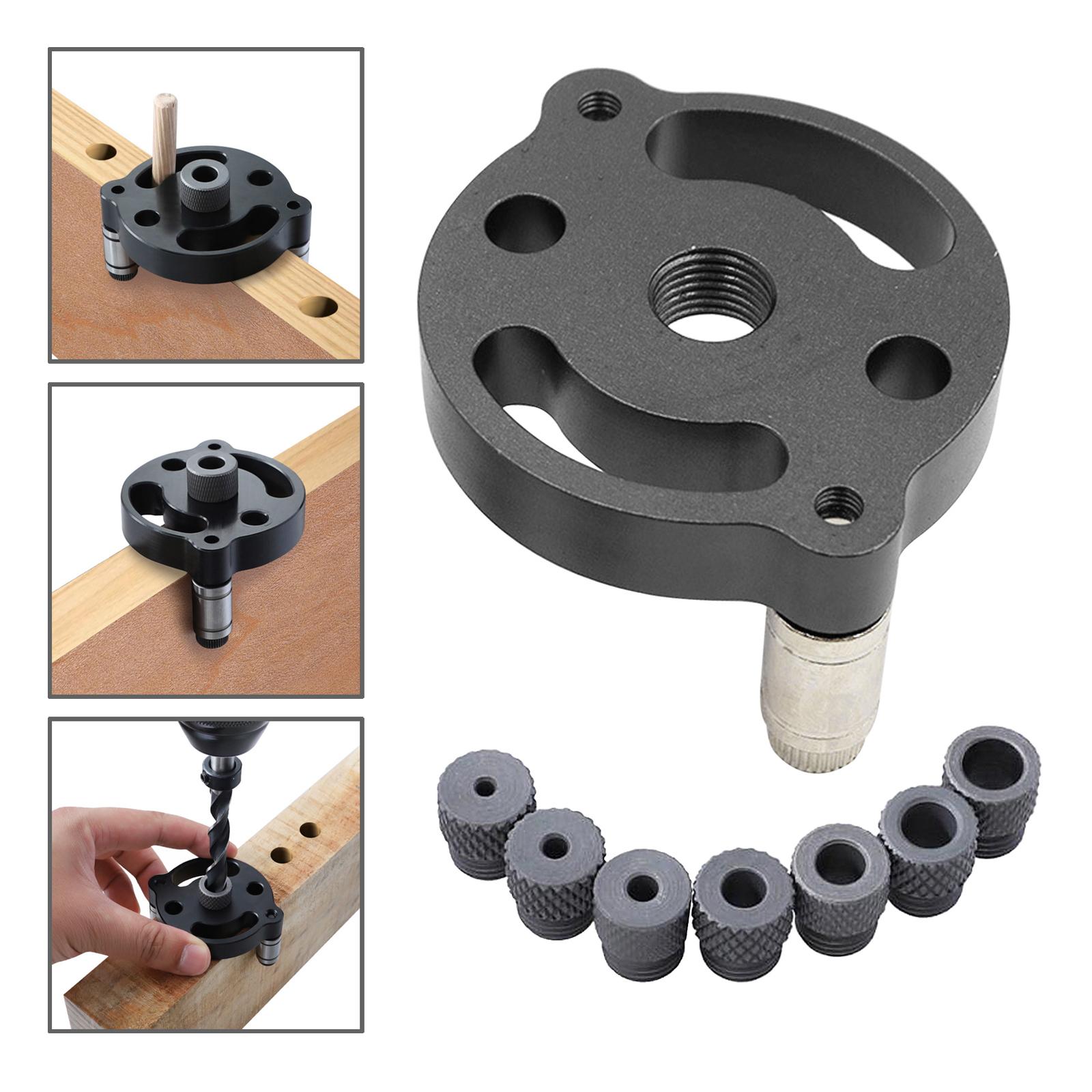 Verticale Zelfcentrerende Deuvel Jig Kit 2/3/4/5/6/8/10Mm verticale Perforator Boor Bussen Pocket Locator Voor Houtbewerking Beuken