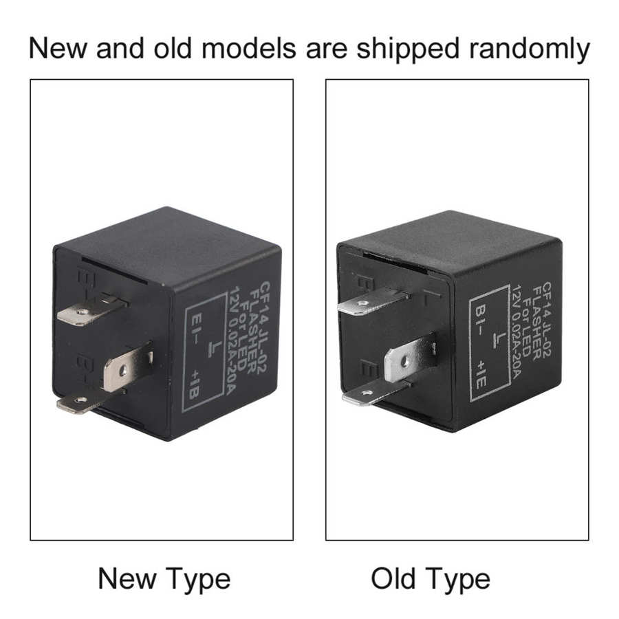 3 stift bilmotorcykel led blinkersrelä 12v universal elektronisk justerbar freauency led blinkers ljus blinkare relä