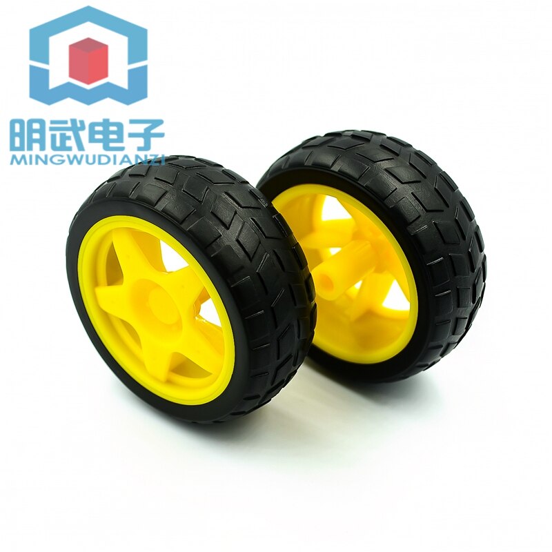 Rubber wheels/robots/tracking and patrol car accessories Smart car tires chassis wheels 40g