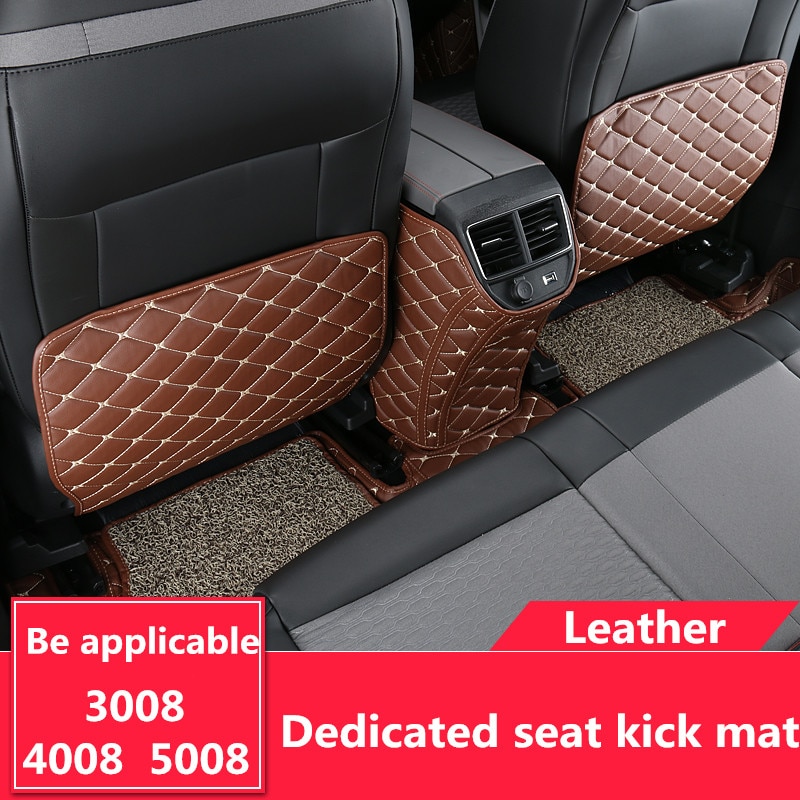 Autostoel Kick Pad Seat Back Cover Back Bescherming Anti Slijtage Pad Anti Stap Vuile Mat Voor Peugeot 3008 5008