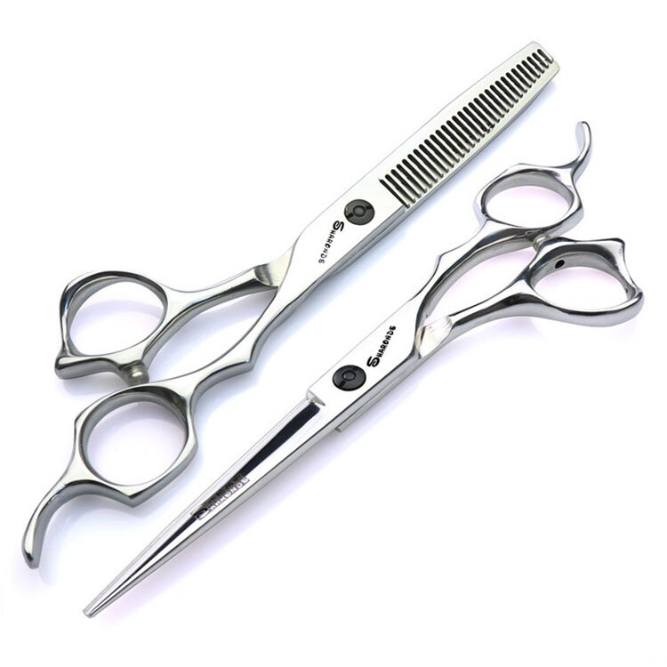 6 inch stainless steel pet grooming scissors thinning hairdressing scissors hairdresser special haircut scissors tool kit