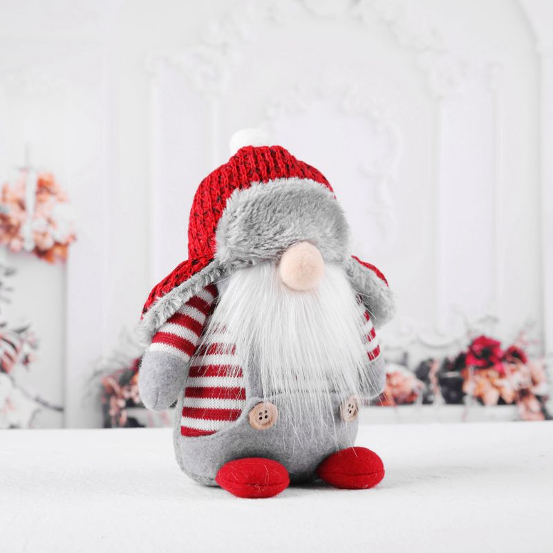 Jul svensk nisse julemand plys legetøj dukke ornamenter hjemme fest dekoration børn xmas