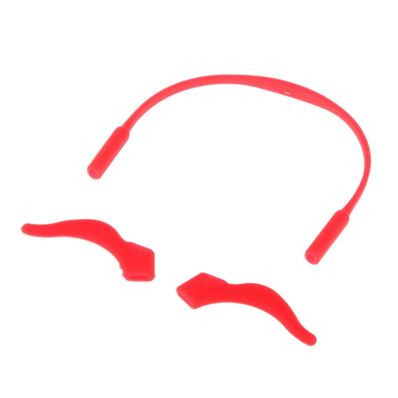 Gancho antideslizante para las orejas, 1 par de patillas de silicona para gafas, soporte para lentes, cuerda elástica antideslizante, accesorios para lentes: 3