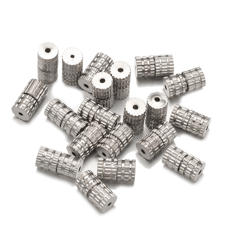 20pcs 12x4mm Brass Screw Clasps Barrel Clasps Cord End Caps Jewelry End Tips Connectors for Bracelet Necklace Making Accessories: Red