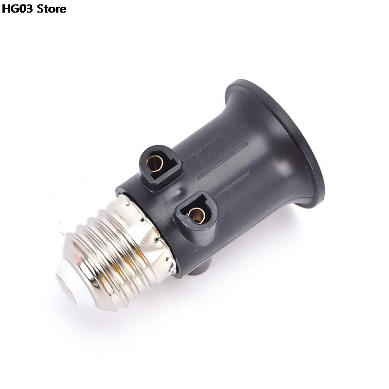 1 Pc Pbt Brandwerende E27 Lamp Adapter Lamp Holder Base Socket Conversie Met Eu Plug
