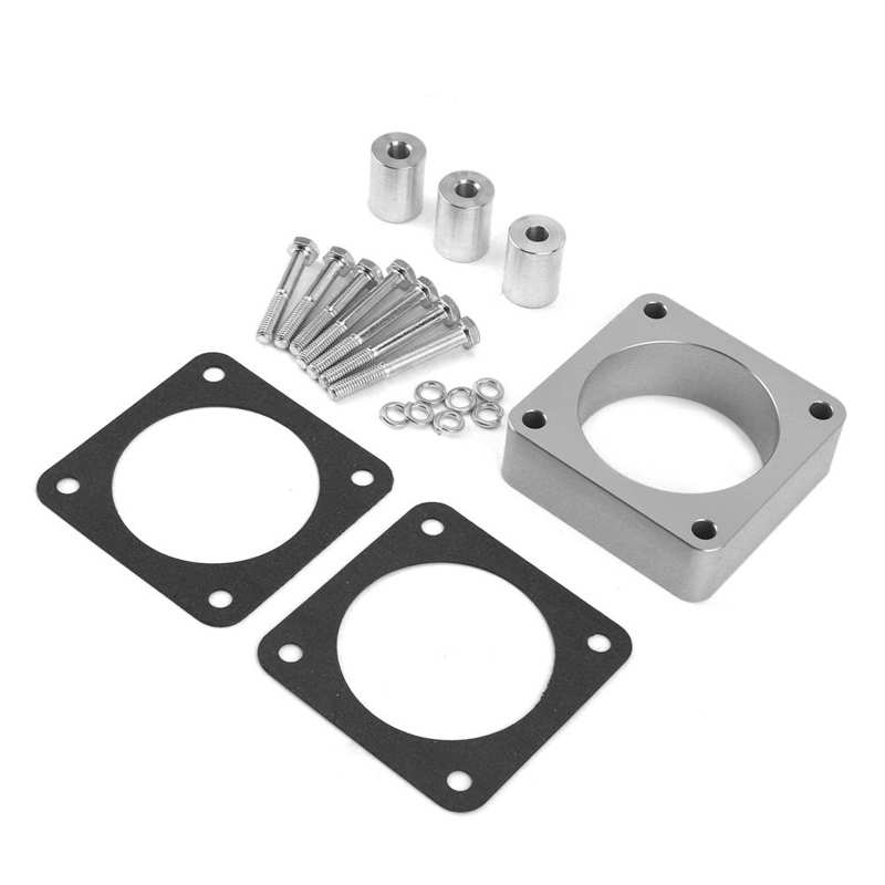 Throttle Body Spacer Kit CNC Aluminum Alloy Fit Throttle Body Spacer for Jeep Wrangler/Cherokee/Grand Cherokee