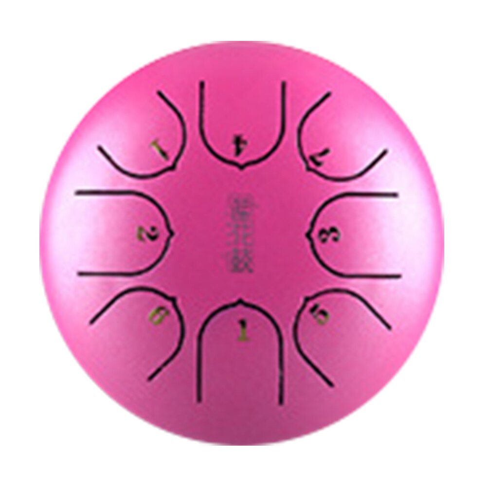 6 Inch 8 Notes Music Education Mini Instrument G Tune Tank Steel Tongue Drum Party With Mallets Hand Pan C Key