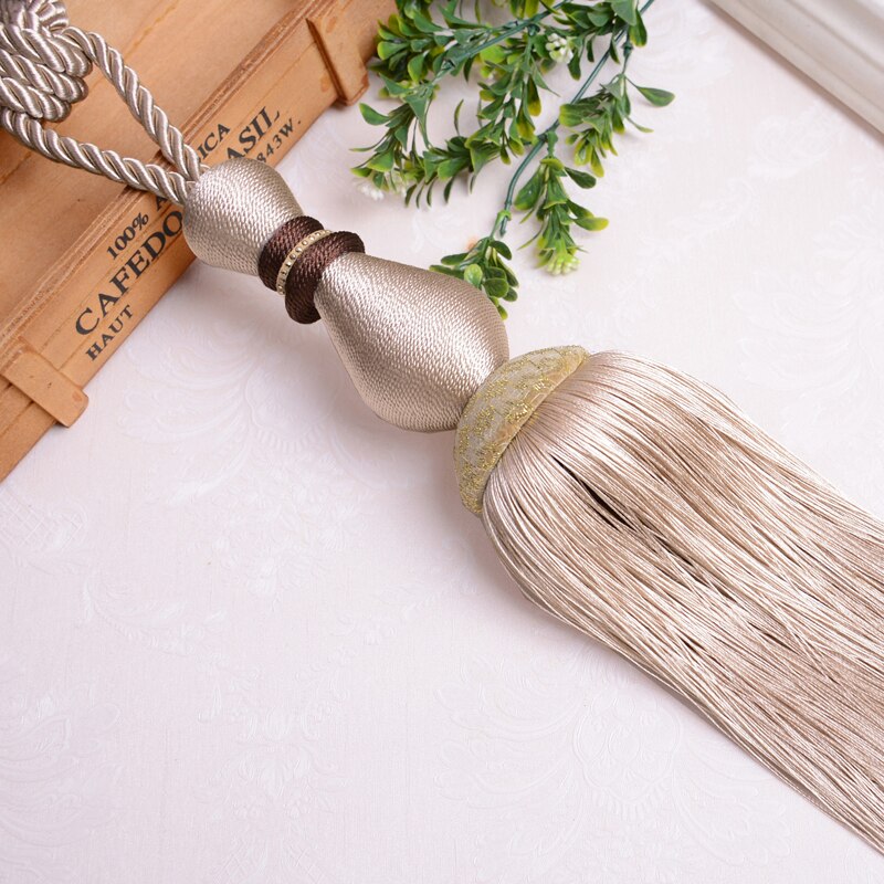 2 teile/los Vorhang Quaste Pinsel Fringe Raffhalter Hängen Gürtel Ball Seile Vorhang Zubehör Tieback Schnalle Wohnkultur