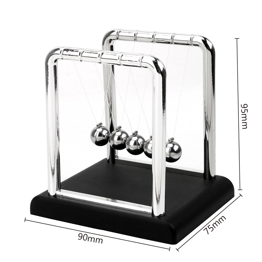 Newtons vugge stål balancekugle metal pendul kugle newton kugle skrivebord bord indretning fysik videnskab pendul