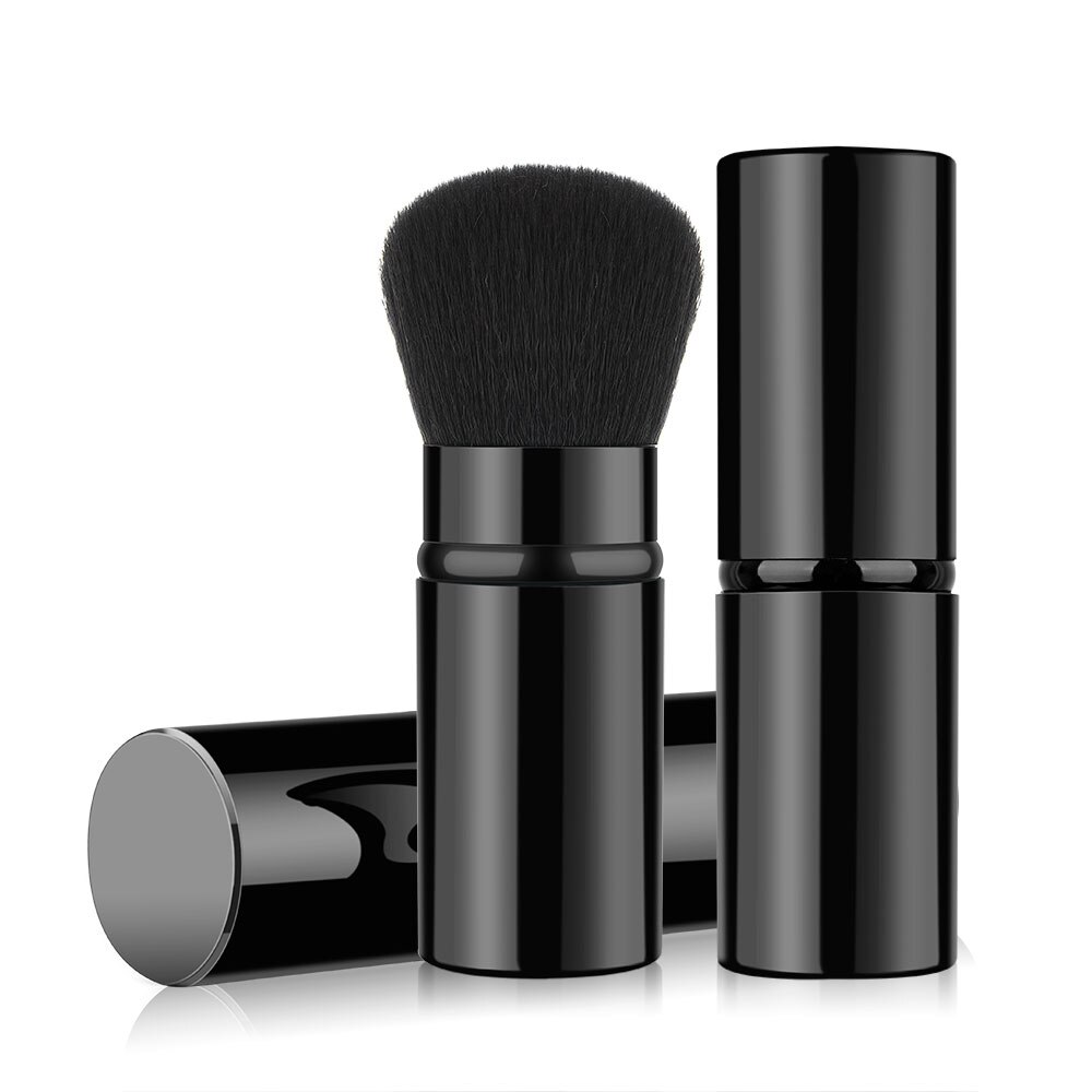 1pcs Makeup Brushes Retractable Blusher Powder Foundation Face Concealer Kabuki Makeup Brush Cosmetic Tools: black
