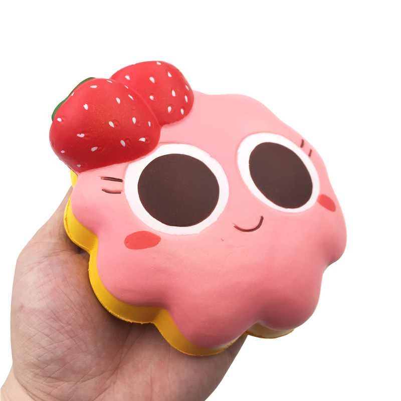 Kawaii Squishy PU Foam Scented Soft Cake Bread Strawberry Unicorn Slow Rising Cute Squishies Squeeze Toys For Kids: Dark Khaki