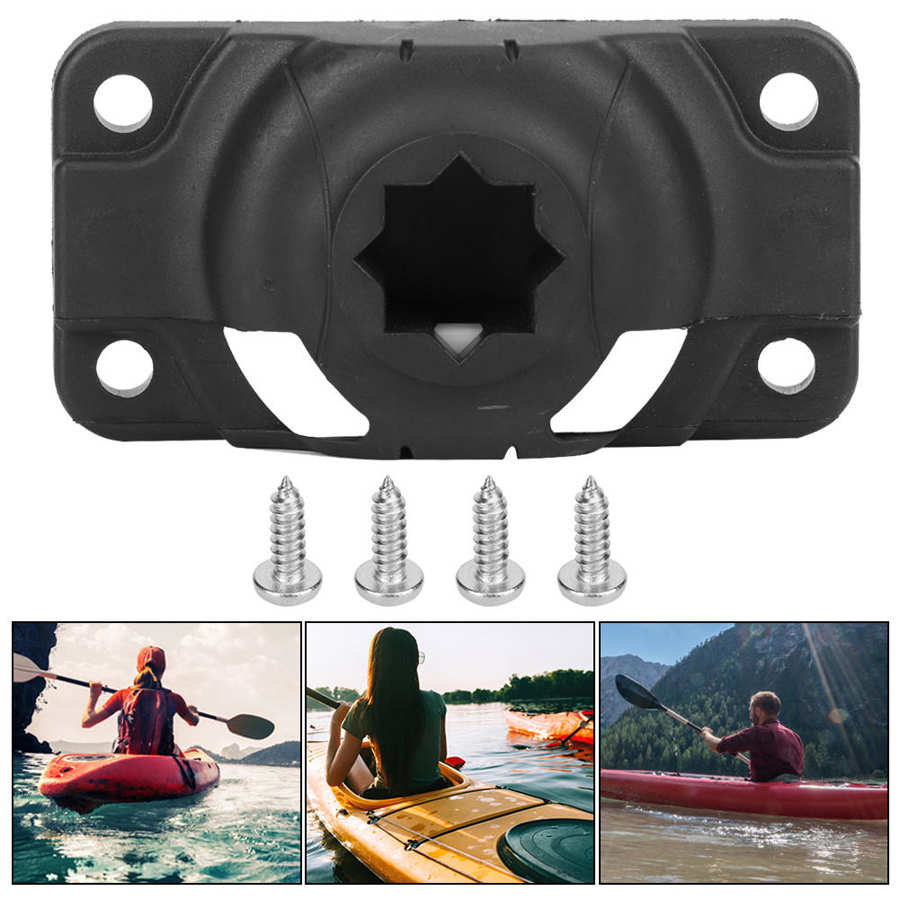 Inflatable Boat Canoe Kayak Fishing Rod Holder Mount Base Slide Rail Kayak Fishing Accessories with Screws