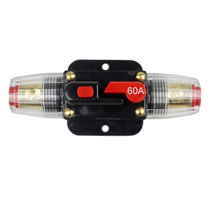 AUTO Resettable Fuse Circuit Breaker Audio Amplifier Overload Protection Fuse Holder 100A 80A 60A 50A 40A 30A 20A 12V / 24V / 48