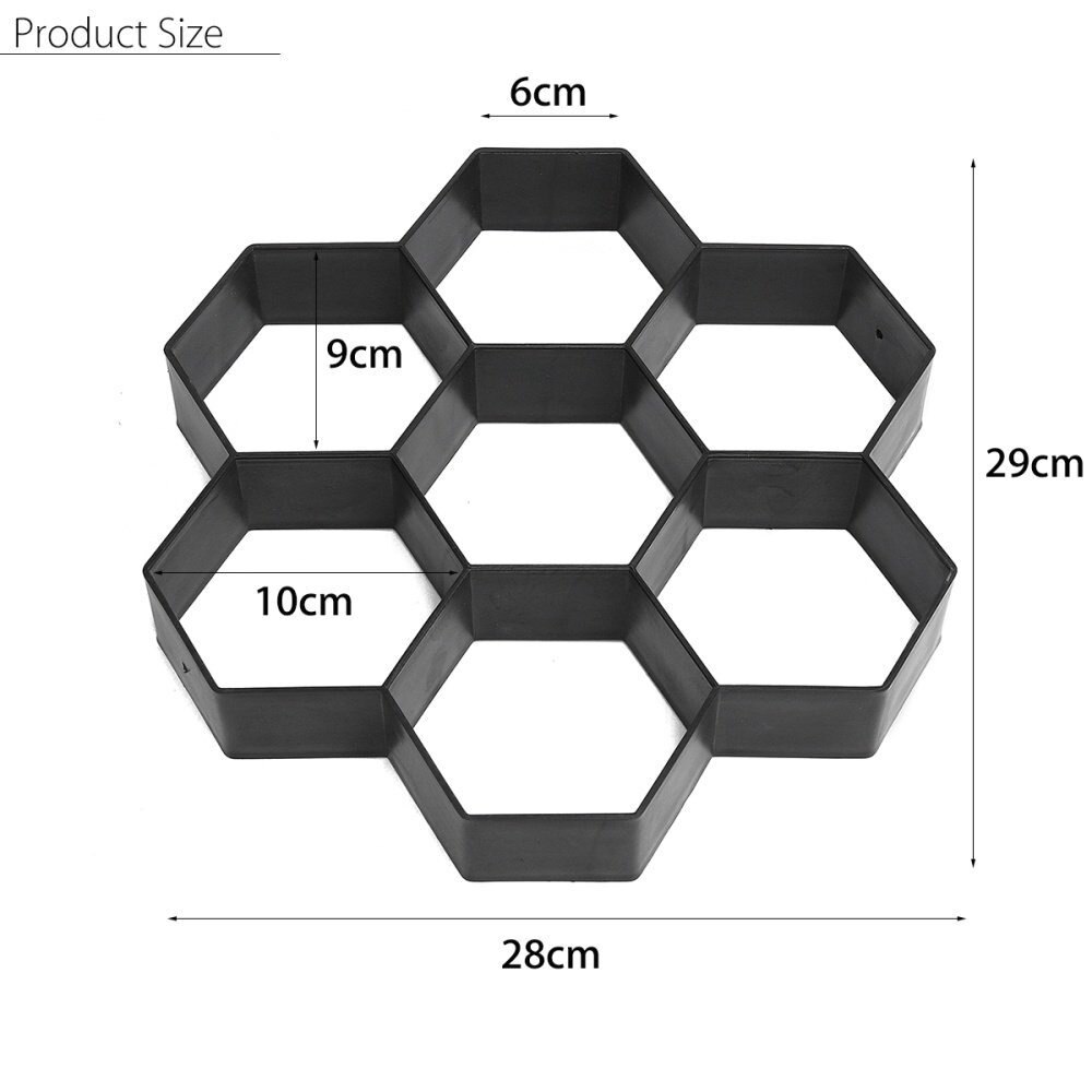 Cement floor modeling tools floor tiles DIY pavement mold garden decor garden decoration artificial grass carpet: Mold-6