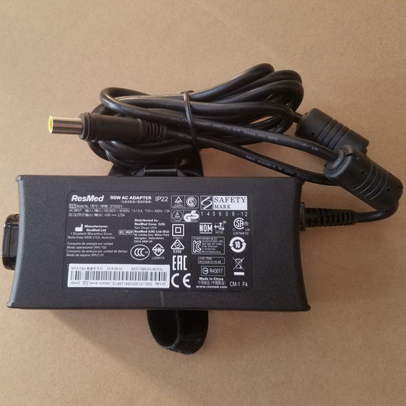 ResMed 90W AC Adapter MODEL 370001 Power Supply CHarger 24V 3.75A S90 S10 AirSense 10 AirCurve