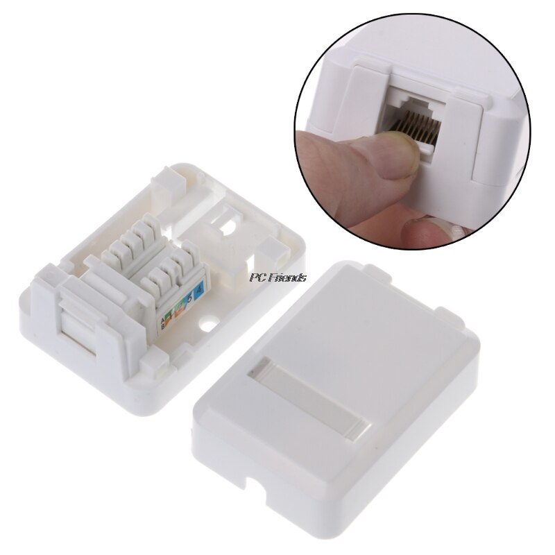 RJ Box with Cat6 Module Desktop Box Single-port Pa... – Grandado