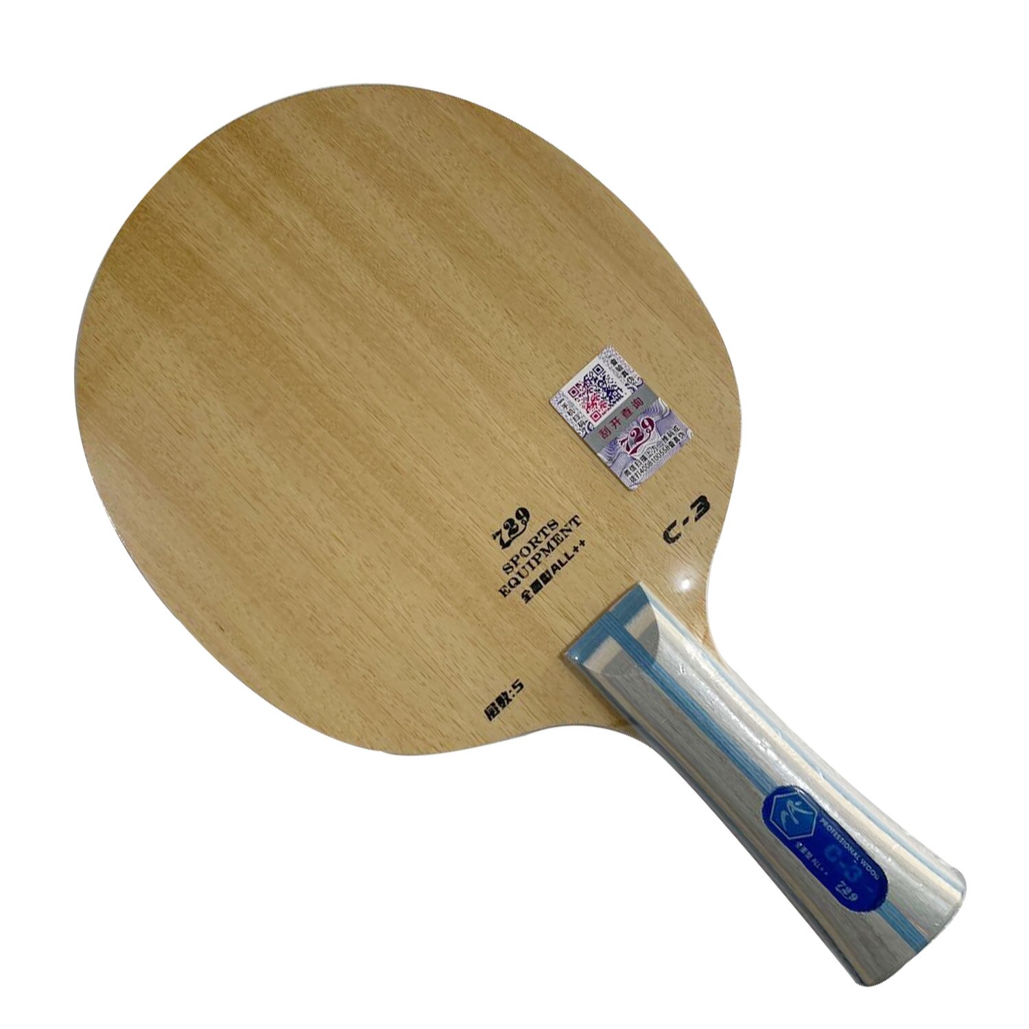 Pro Combo Racket 729 C-3 Blade met 2x Algemene Rubbers voor Tafeltennis paddle bat
