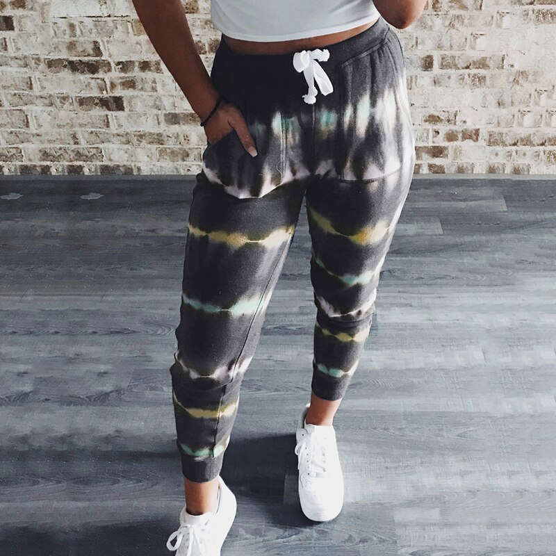 Womens Tie Dye Pants Summer Women'S Pants Sweatpants For Women Tie-Dye Aesthetic Track Pants Streetwear Women Joggers