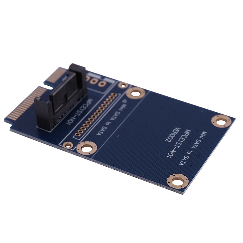 Msata Mini Pci-E Sata Ssd Slot To 7 Pin Sata Hdd Convert Card Adapter