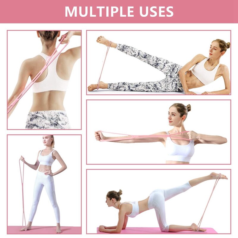 Pilates Bar Kit with Resistance Band Portable Yoga Pilates Home Fitness Portable Pilates Body Sculpting Pilates Bar