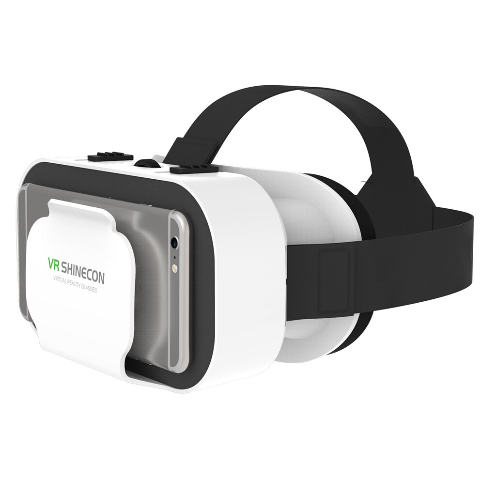 Vr Shinecon 5.0 Virtual Reality Bril Verstelbare 3D Bril Voor Films Games Ondersteuning 4.7-6.53 Inch Grote Scherm Smartphones