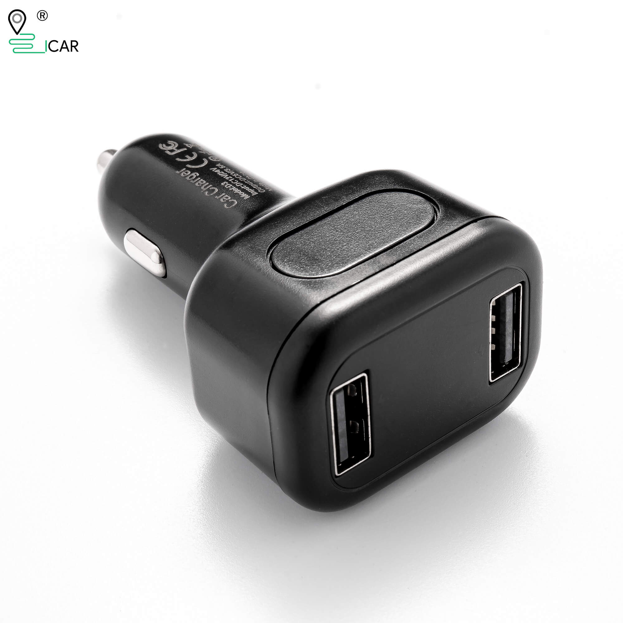 Localizador GPS oculto para vehículo, rastreador de cargador de coche, dos puertos USB para cargador de teléfono, aplicación antirrobo gratis