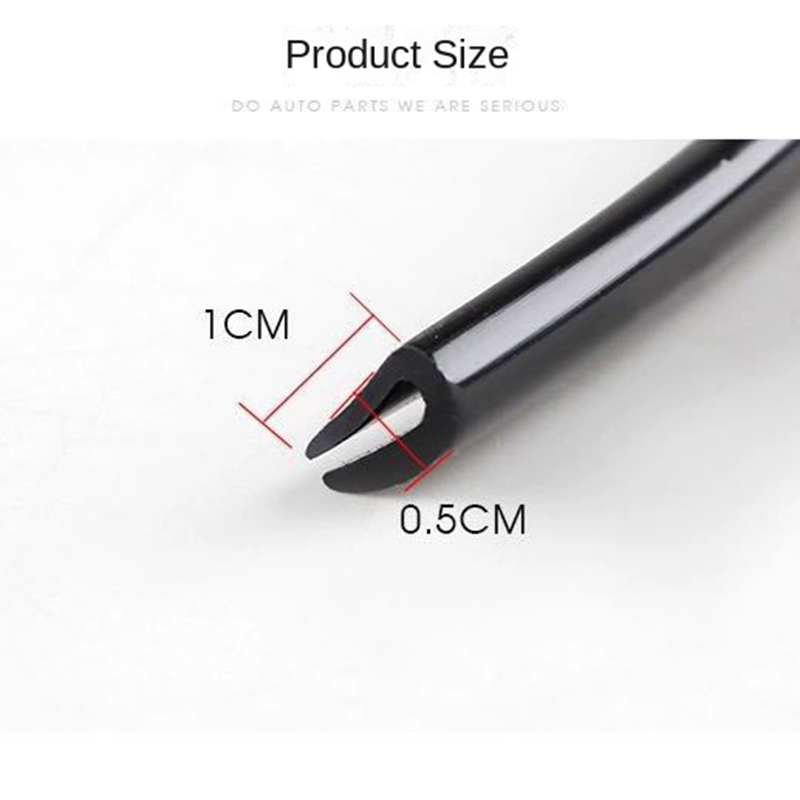 5M Car Anti-collision Strip U Type Universal Anti-collision Strip Door Edge Transparent Invisible Scratch Protector