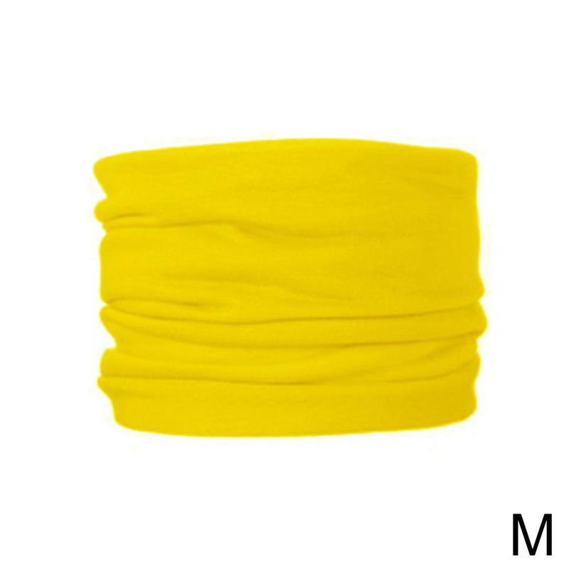 Seide Schal Unisex Magie Schal Outdoor Sport Fahrrad Bandanas Balaclava Wärmer Rohr Stirnband Radfahren Neck Schal Reiten Bike J4C0: yellow