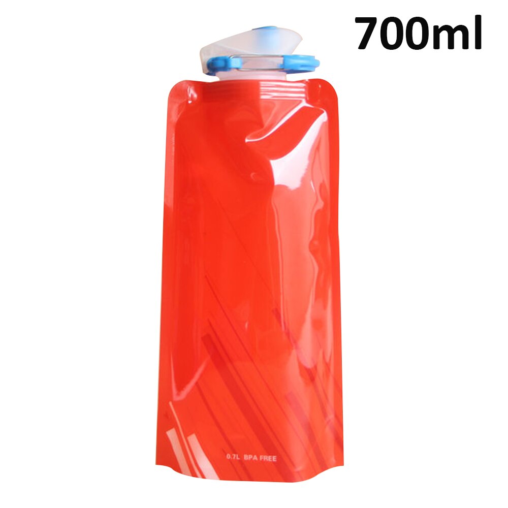 700 Ml Fles Water Zakken Milieubescherming Inklapbare Draagbare Outdoor Opvouwbare Sport Water Flessen Voor Wandelen Campinh: 04