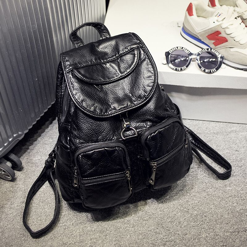 Vrouwelijke Rugzak Mochila Feminina Casual Multifunctionele Vrouwen Lederen Rugzak Vrouwelijke Schoudertas Sac A Dos Travel Back Pack