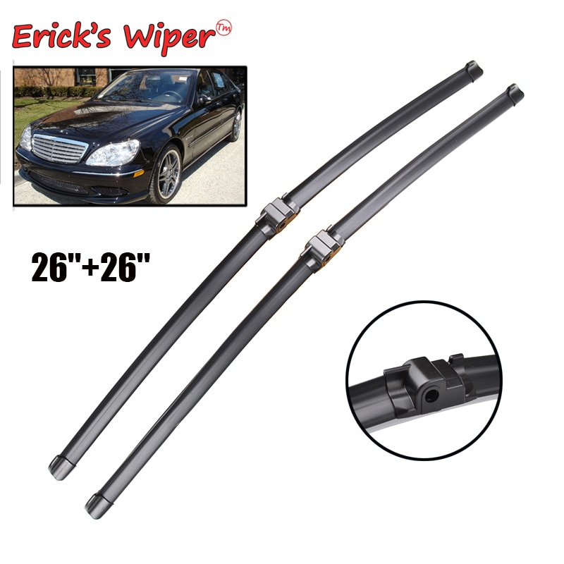 Erick der Wischer LHD und RHD Frontscheibe Wischer Klingen Für Mercedes Benz S-Klasse W220 98 - 05 windschutzscheibe Windschutz Fenster 26 "26"