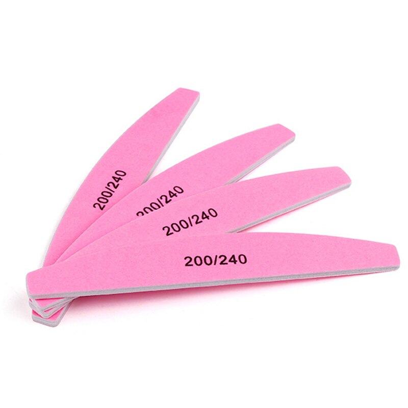 Lima de uñas 200/240, bloque pulidor de pedicura, herramientas de pulido de manicura , herramientas de pulido de uñas: 4pcs