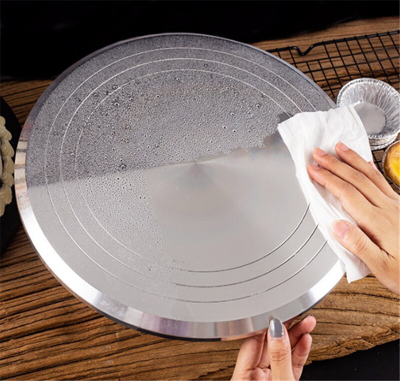 Rejilla para repostería giratoria de aleación de aluminio de 8 10 12 14 pulgadas, Decoración de Pastel para cocina, suministros, herramientas para hornear