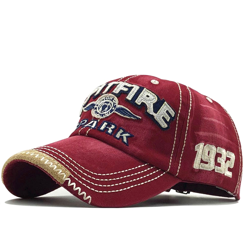 Men Hip Hop Rock Snapback Hat School Jeans Letter Printed Embroidered Baseball Cap Dance Cowboy Summer Women Club Party Visors: wine red