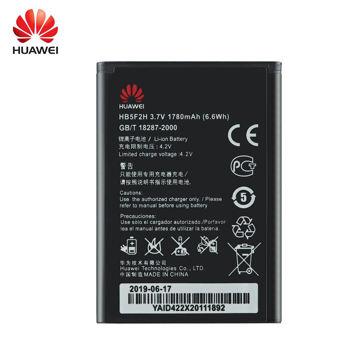 100% oryginalny HB5F2H bateria 1780mAh dla Huawei E5372 E5373 E5375 EC5377 E5330 E5336 E5351 E5356 EC5377U-872 E5356S-2 E5330Bs-2