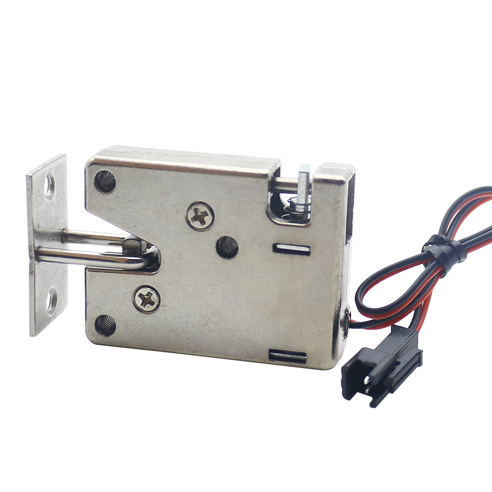 DC12V small cabinet door electromagnetic lock self-elastic electric control box lock mail self-lifting cabinet electric lock