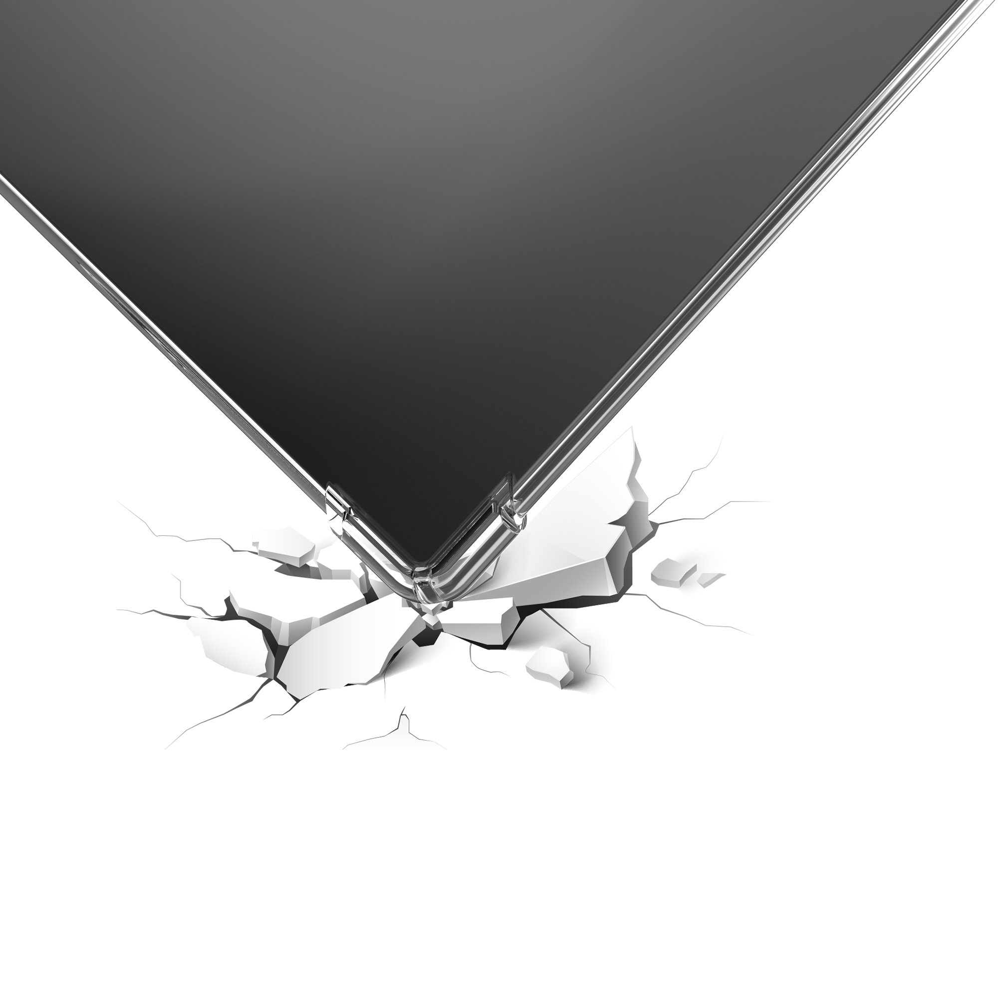 Funda transparente para lector electrónico Boox Go 7 Series de 7" (lanzada 24/2025) - Funda trasera suave, flexible, transparente, liviana y ultrafina
