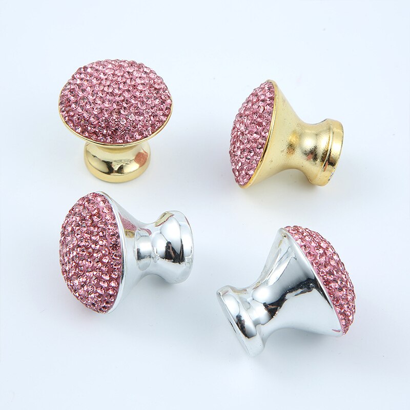 Ingelegde Diamanten Knoppen Kast Trekt Lade Trekt Lade Knoppen Keukenkast Handgrepen Garderobe Meubels Handvat Hardware