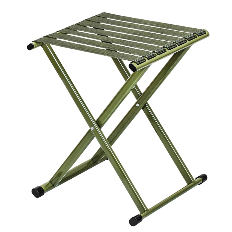 Opvouwbare kampeerkruk, draagbare opvouwbare stoel voor buiten, visstoel, luie stoel voor buiten voor backpacken, wandelen, barbecueën, picknicken, reizen: Default Title