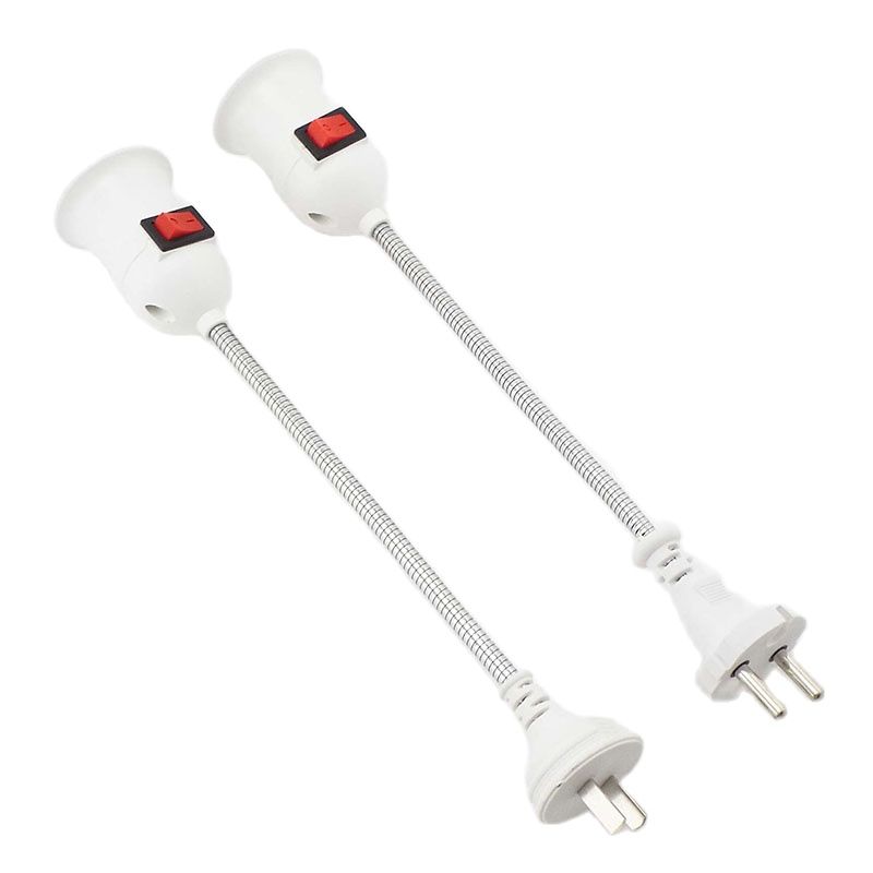 Portalámparas con enchufe E27, con interruptor, enchufe europeo y estadounidense, ahorro de energía, Base LED para lámpara de mesa