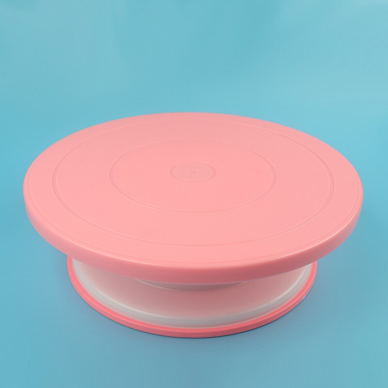 Pp Plastic Roterende Plaat Voor Cake Ingebouwde Lager Revolving Spinning Ronde Cake Stand Cupcake Draaitafel Draaitafel Gereedschap