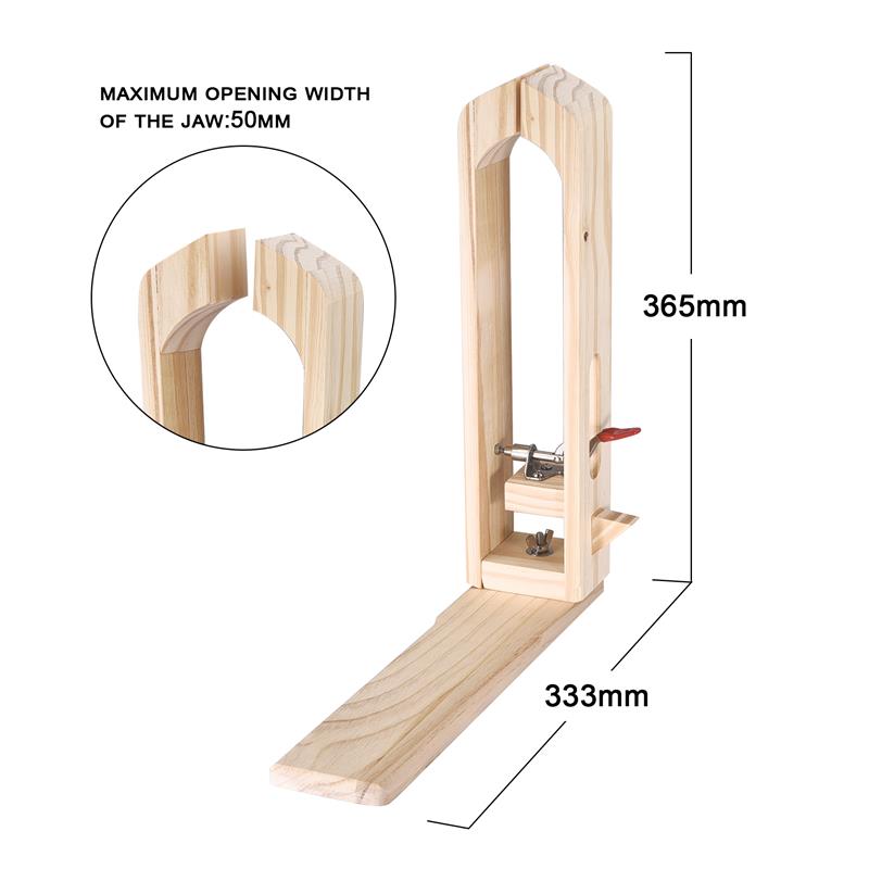 Wood Leathercraft Hand Stitching Pony Leather Craft Lacing Sewing DIY Table Desktop Tool Portable Horse Clamp