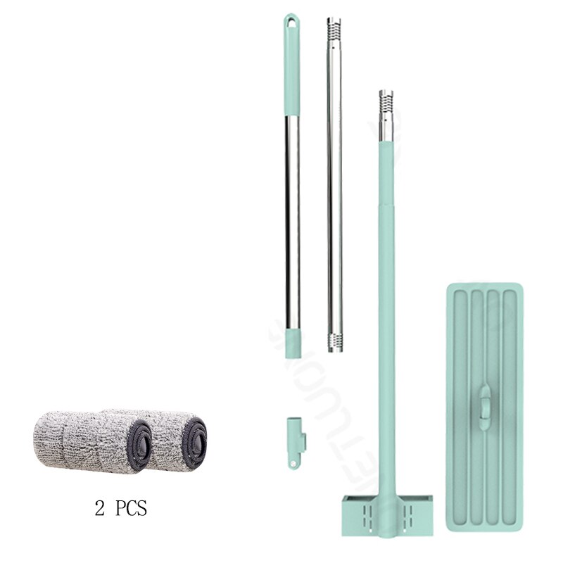 Self-Wringing Magic Mop Free Hand Washing Flat Mop Automatic Spin 360 Rotating Wooden Floor Mop Cleaner Lazy Household Cleaning: Default Title