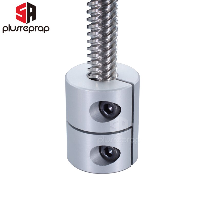 Acoplamento rígido d20 l25 5x8x25mm do servo motor da braçadeira do acoplador do eixo das peças da impressora 3d para o parafuso de ligação cr10 Ender-3 t8