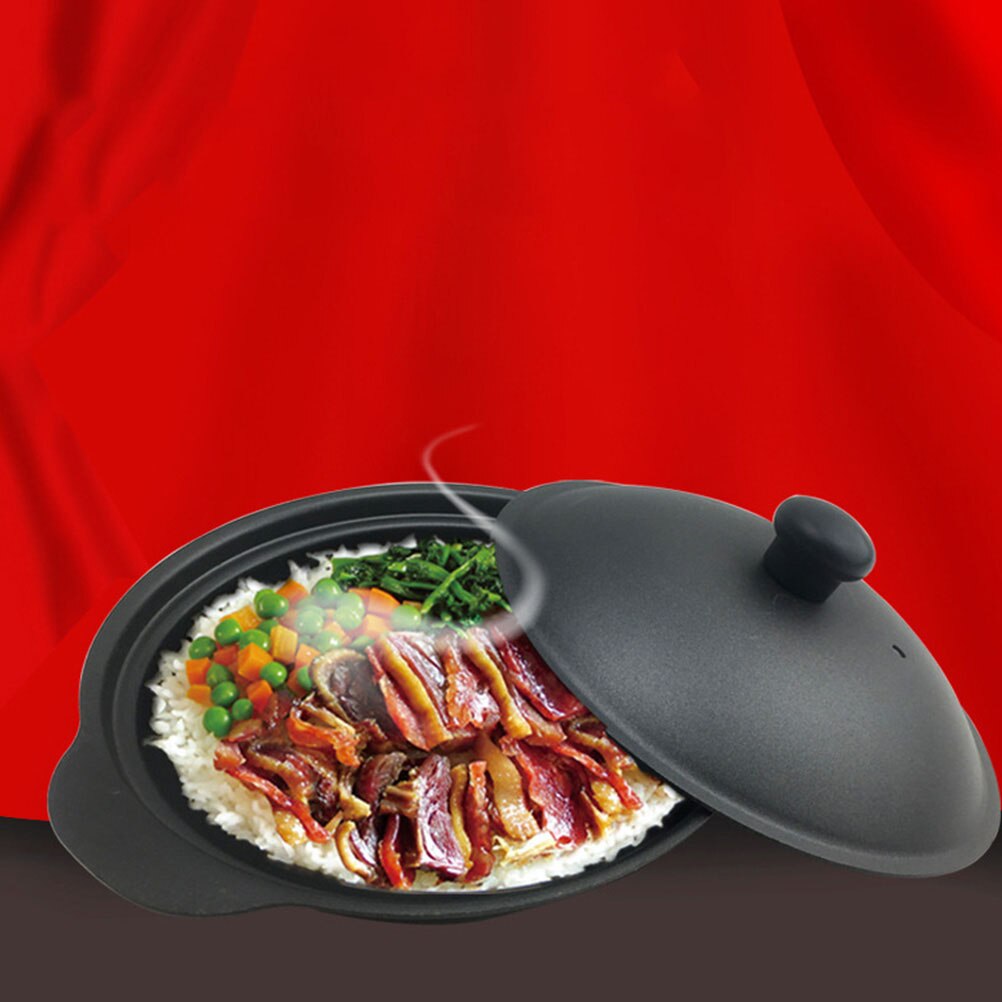 1Pc Home Casserole Yellow Braised Chicken Rice Pot Durable Claypot Rice Pot