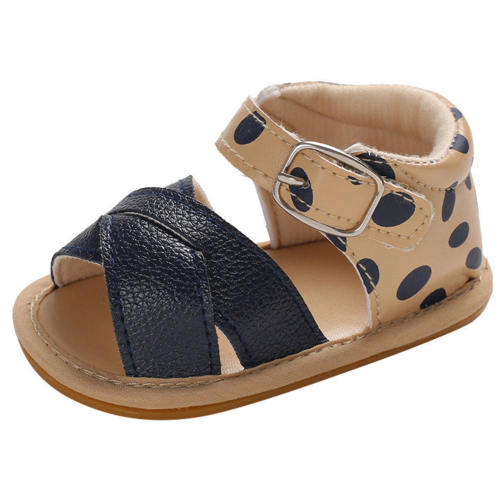Newborn Toddler Infant Baby Girls Boys Princess Sandals Prewalker Footwear girls sandals princess crystal good for girls Shoes: Black / 4